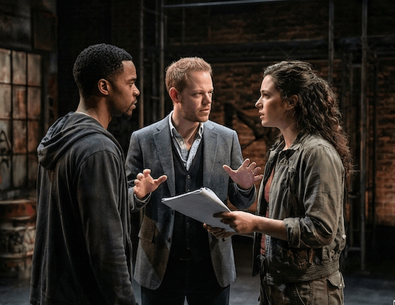 Director working with actors